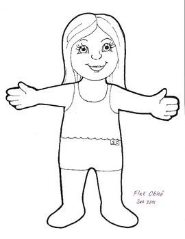 flat stanley cut out doll