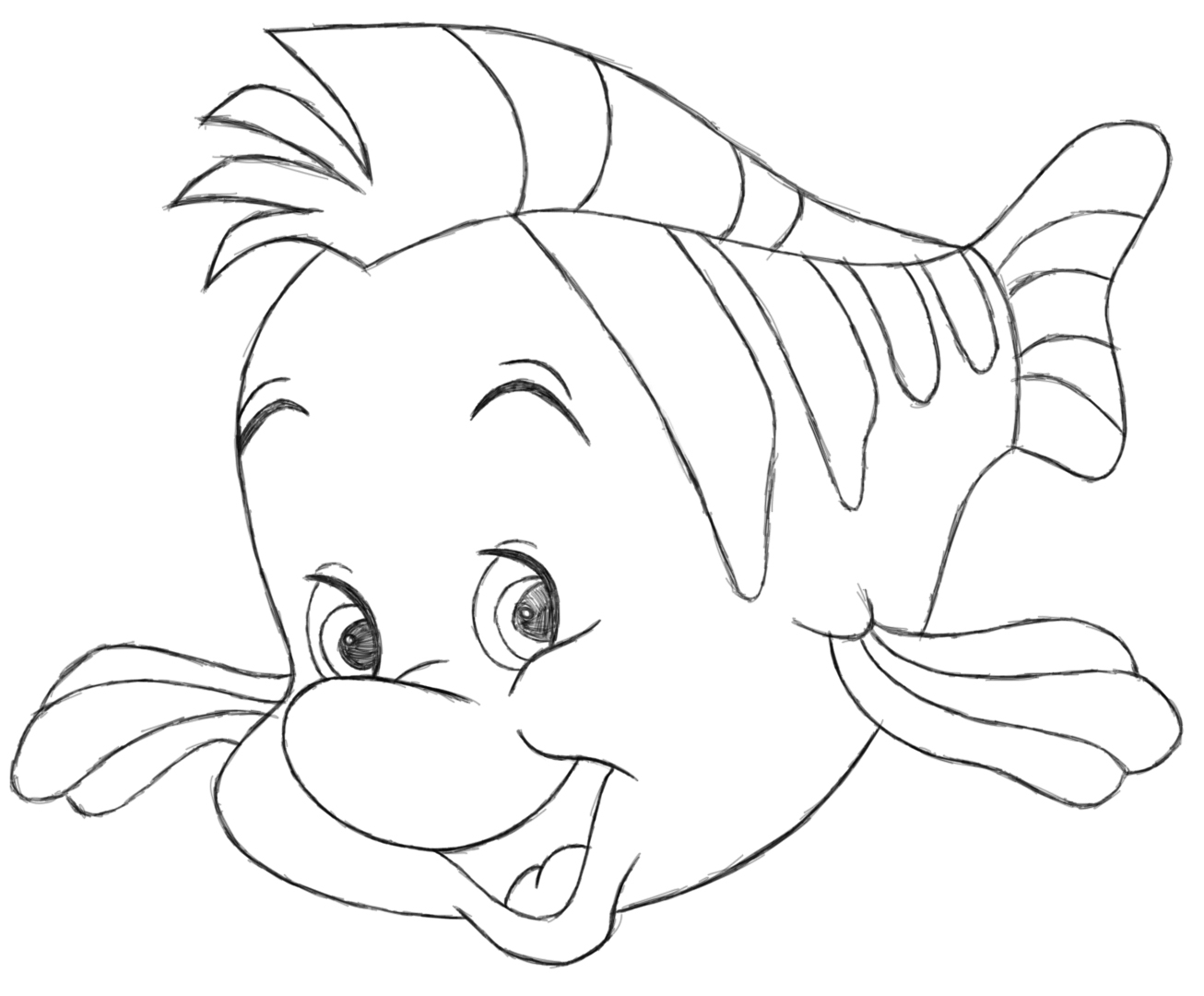 Flounder Drawing at GetDrawings Free download