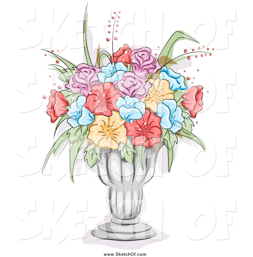 Flower Arrangement Drawing at GetDrawings Free download