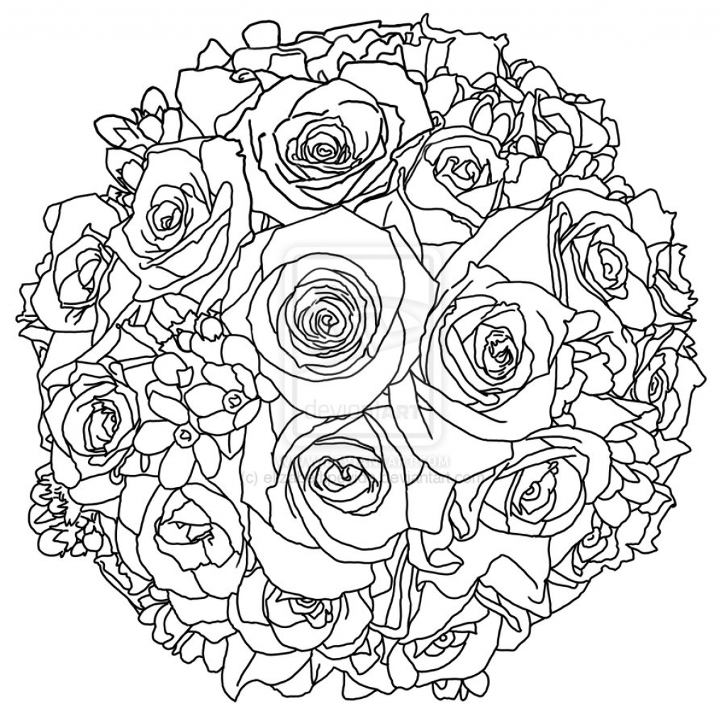 Flower Bouquet Drawing at GetDrawings | Free download