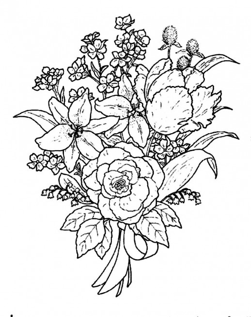 Flower Bouquets Drawing At Getdrawings Free Download