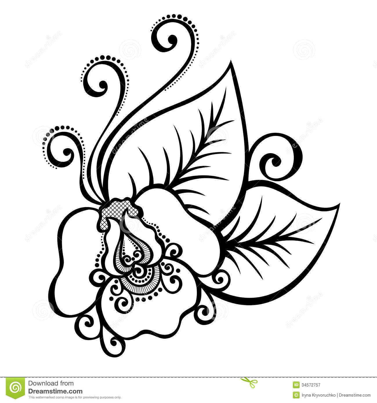 Flower Decoration Drawing at GetDrawings Free download