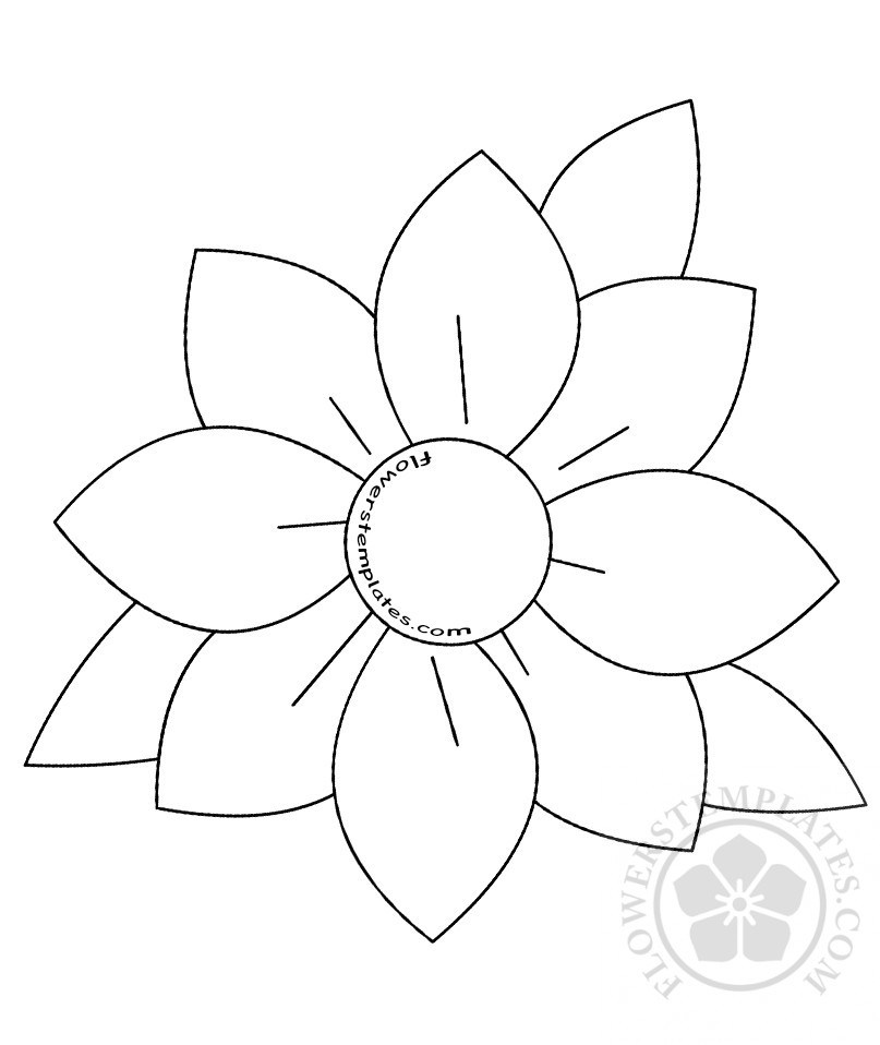 flower drawing template 16