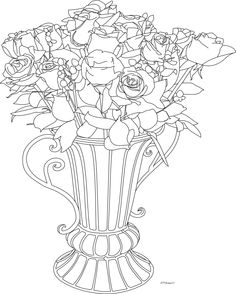 Simple Colour Flower Pot Drawing - jhayrshow