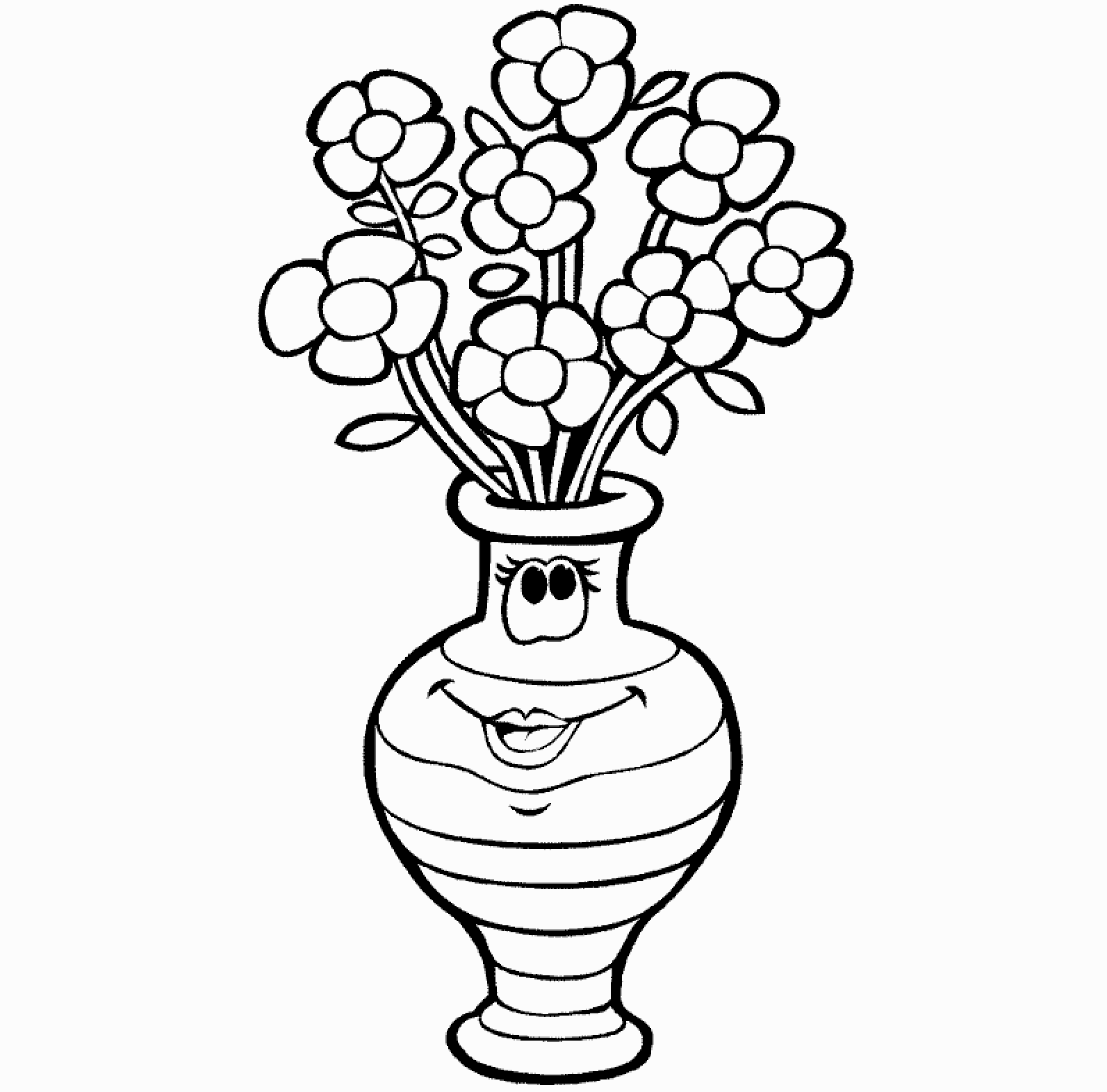 Flower Pot Line Drawing at GetDrawings Free download