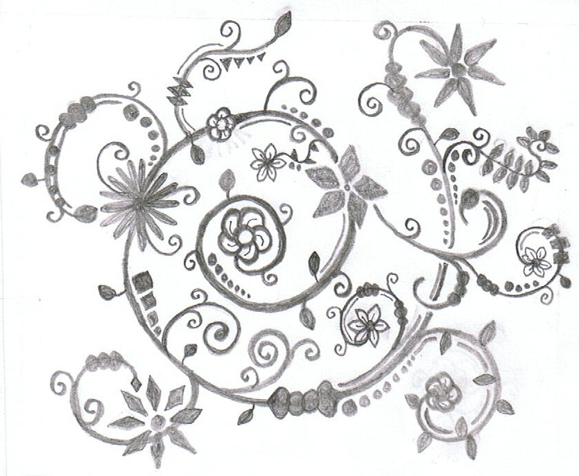 Flower Vine Drawing at GetDrawings | Free download