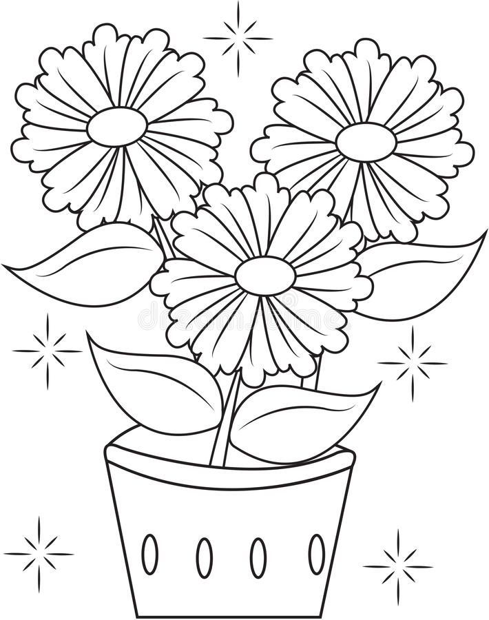 Flowers In A Pot Drawing at GetDrawings Free download