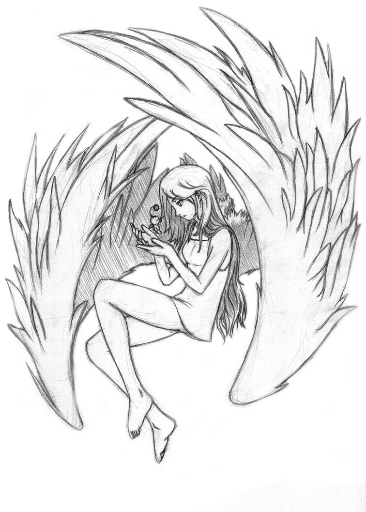 Flying Angel Drawing at GetDrawings Free download