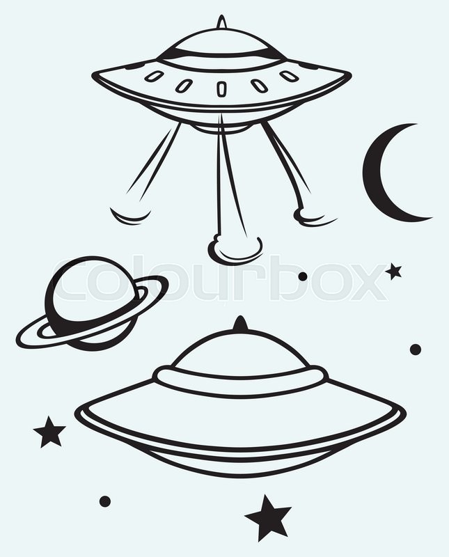 Flying Saucer Drawing at GetDrawings | Free download