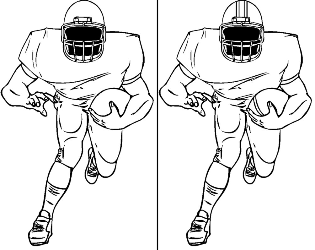 Football Player Line Drawing at GetDrawings | Free download