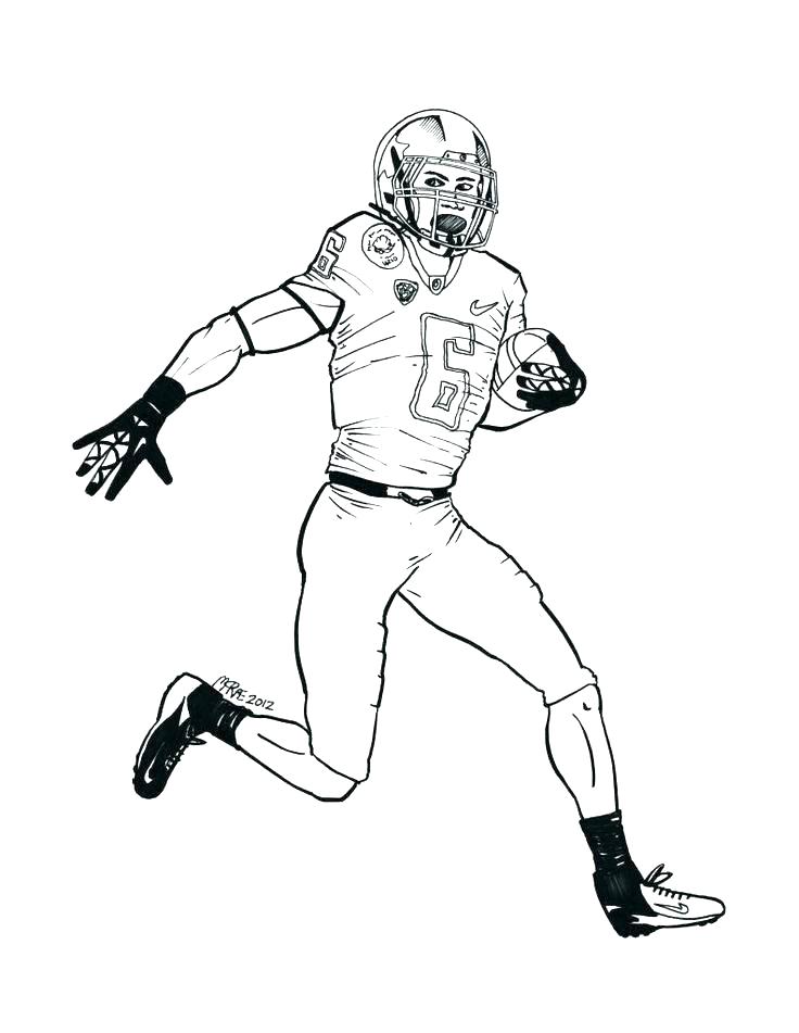 Football Players Drawing