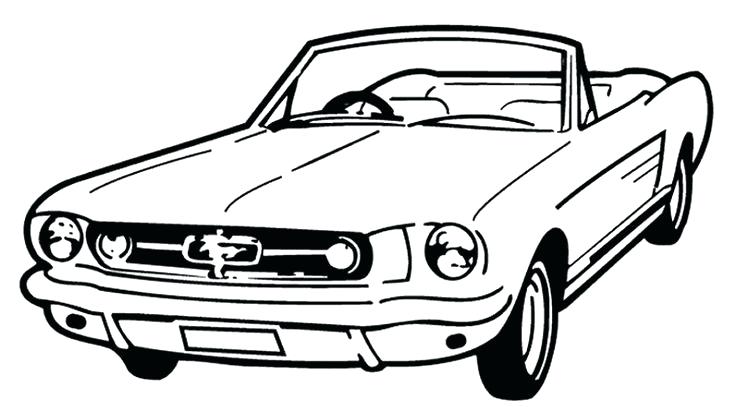 Ford Mustang Drawing at GetDrawings | Free download