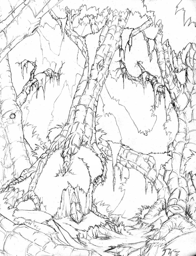 Forest Background Drawing at GetDrawings | Free download