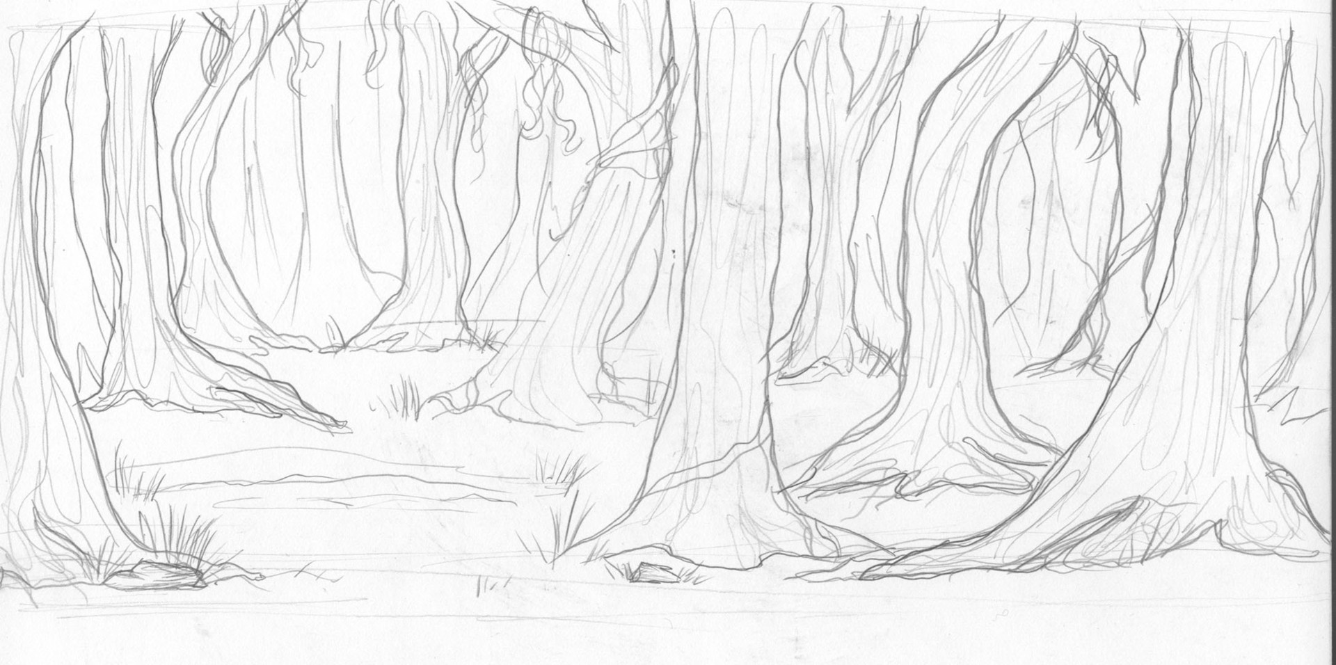 Forest Background Drawing at GetDrawings | Free download