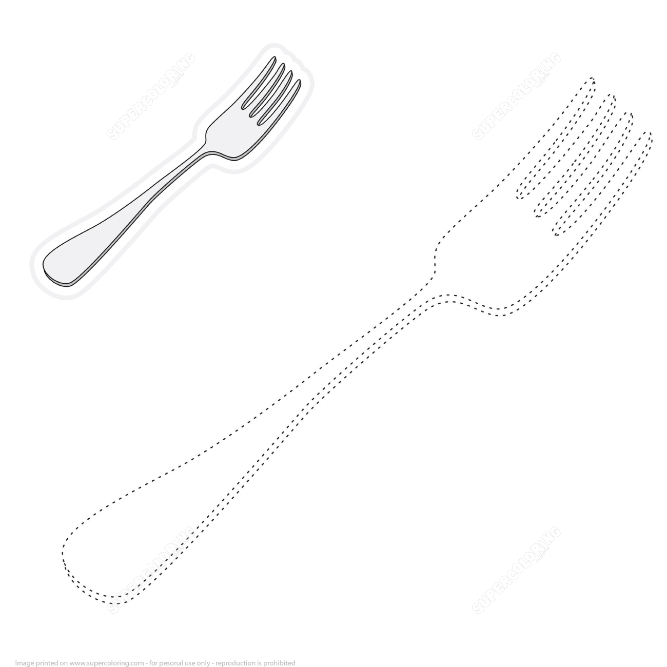 Fork Drawing at GetDrawings | Free download