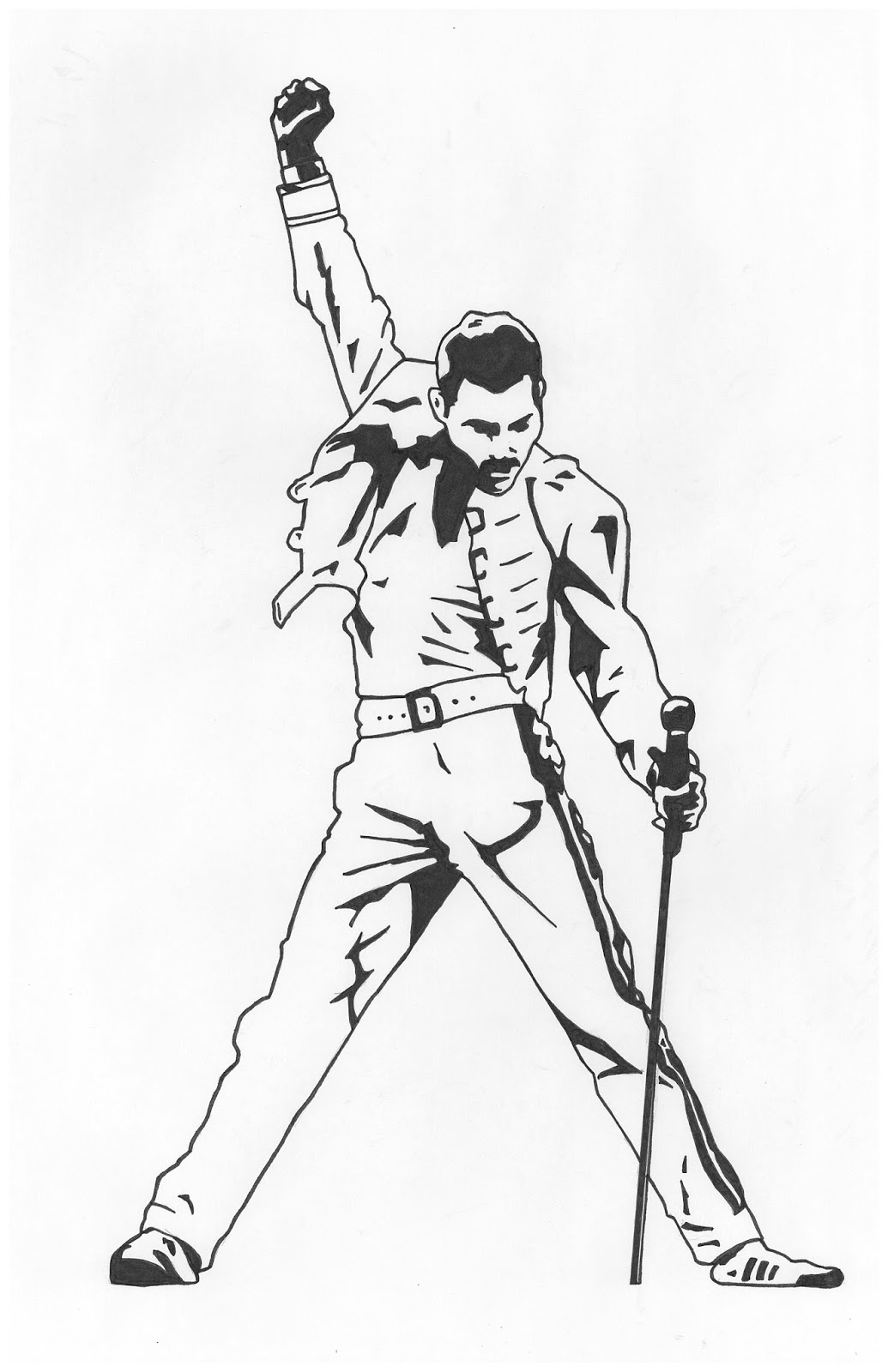 Freddie Mercury Drawing at GetDrawings | Free download