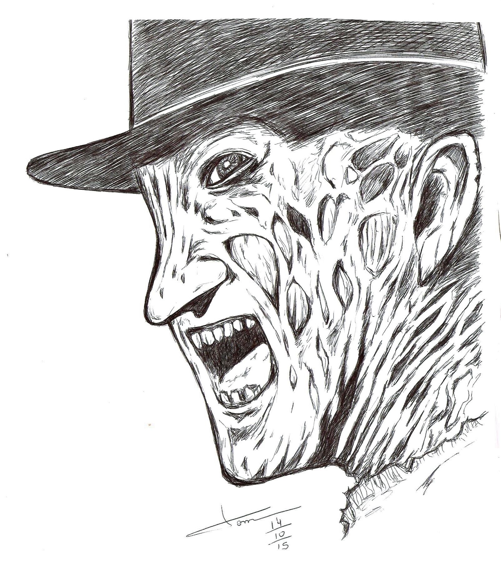 Freddy Krueger Drawing at GetDrawings | Free download