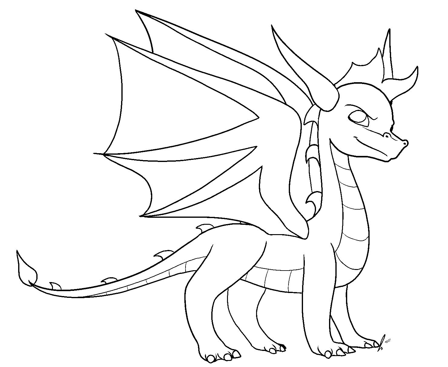 Free Dragon Drawing at GetDrawings | Free download