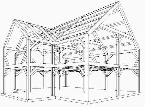 beam drawing plan elevation floor residential frame timber story homes getdrawings