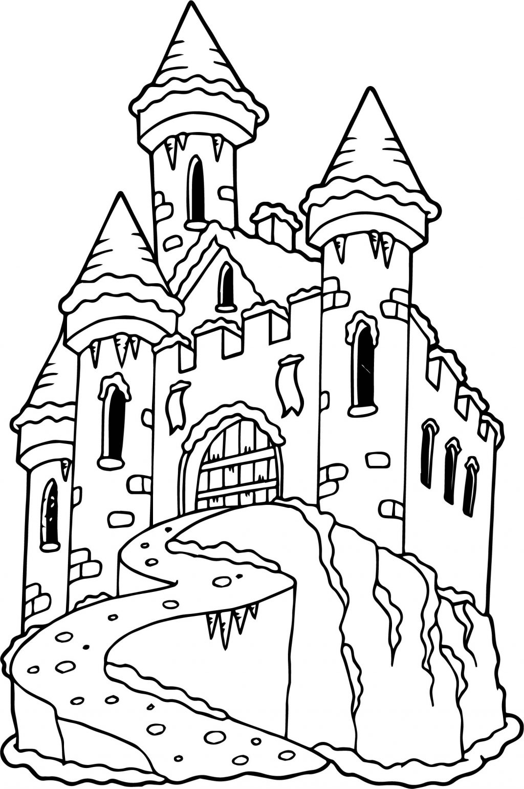 Frozen Castle Drawing at GetDrawings | Free download