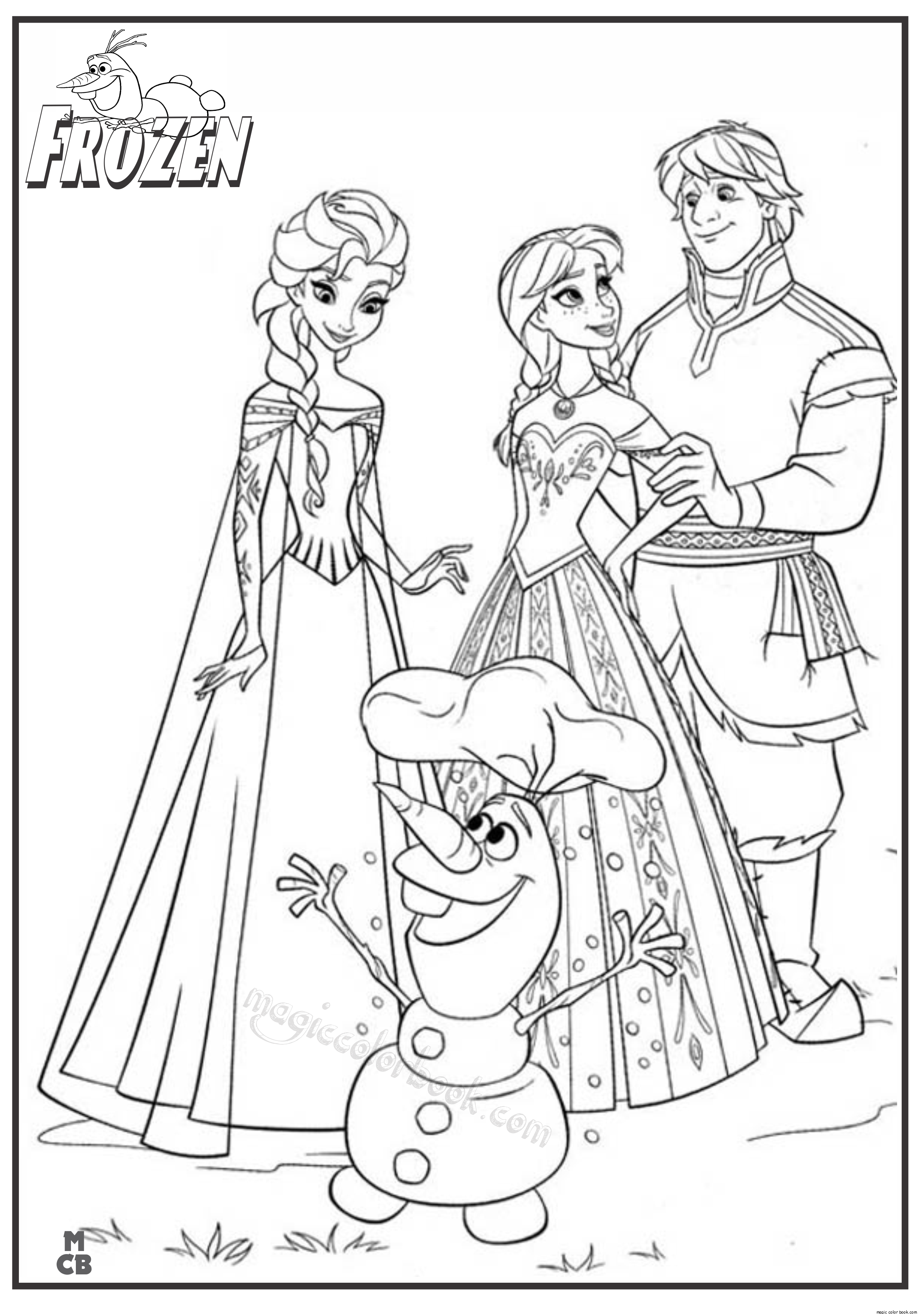 Frozen Drawing For Kids at GetDrawings | Free download