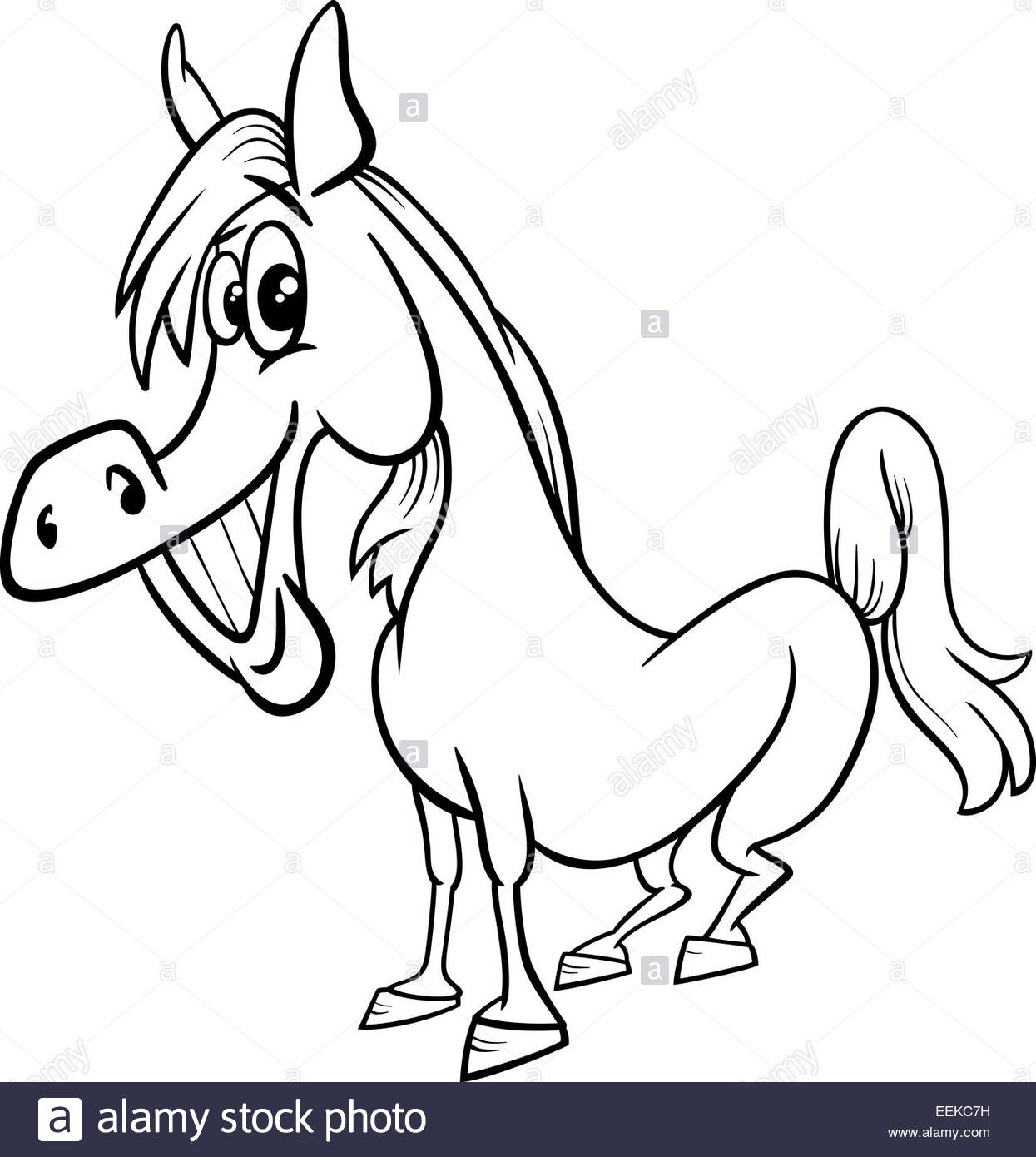 Funny Horse Drawing at GetDrawings | Free download