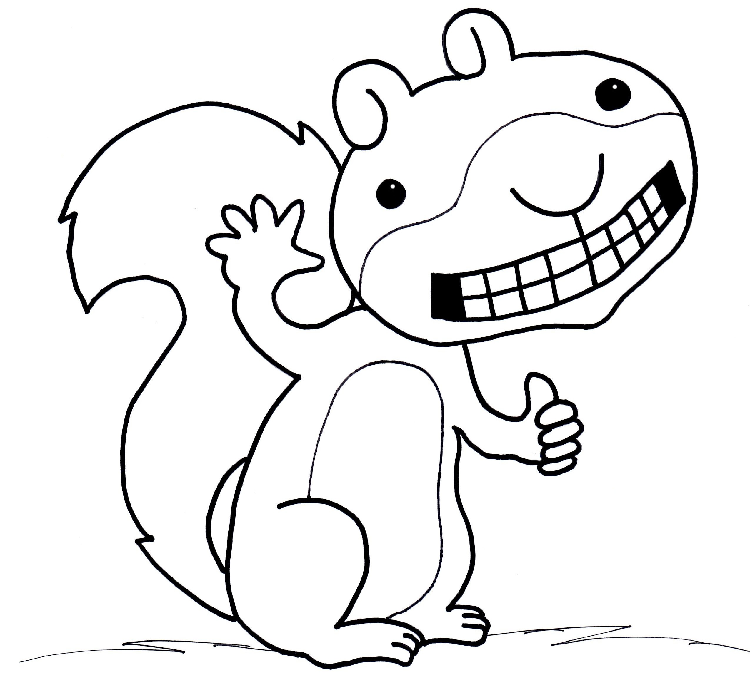 Funny Squirrel Drawing at GetDrawings | Free download