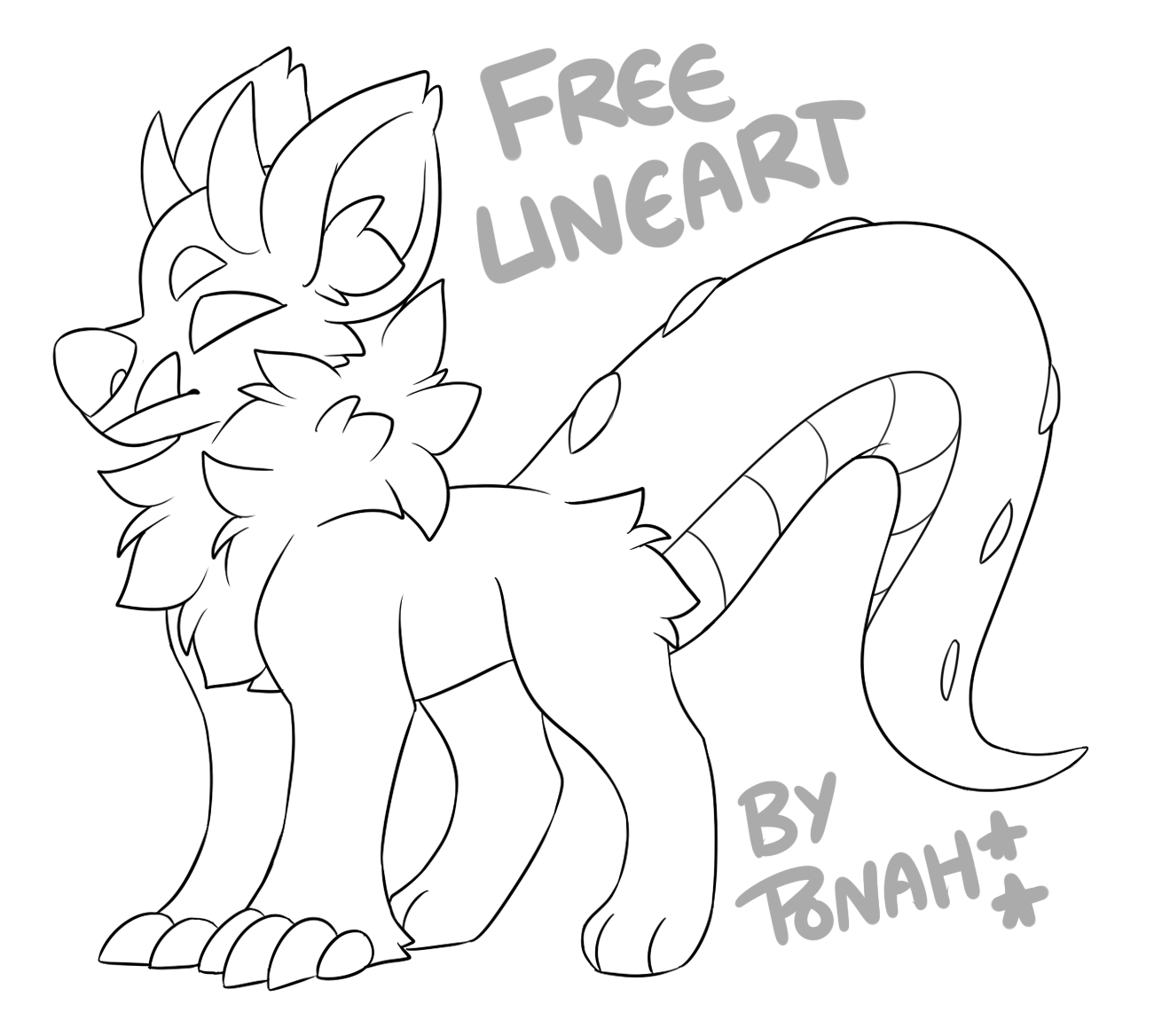 Fursuit Reference Coloring Pages