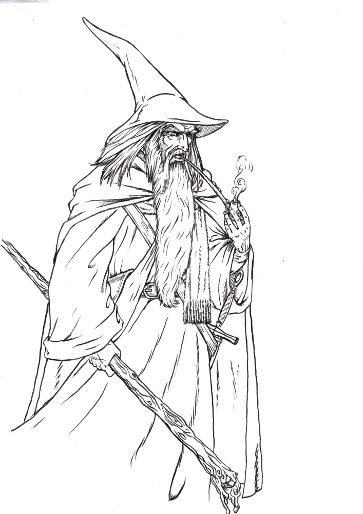 Gandalf Drawing at GetDrawings | Free download