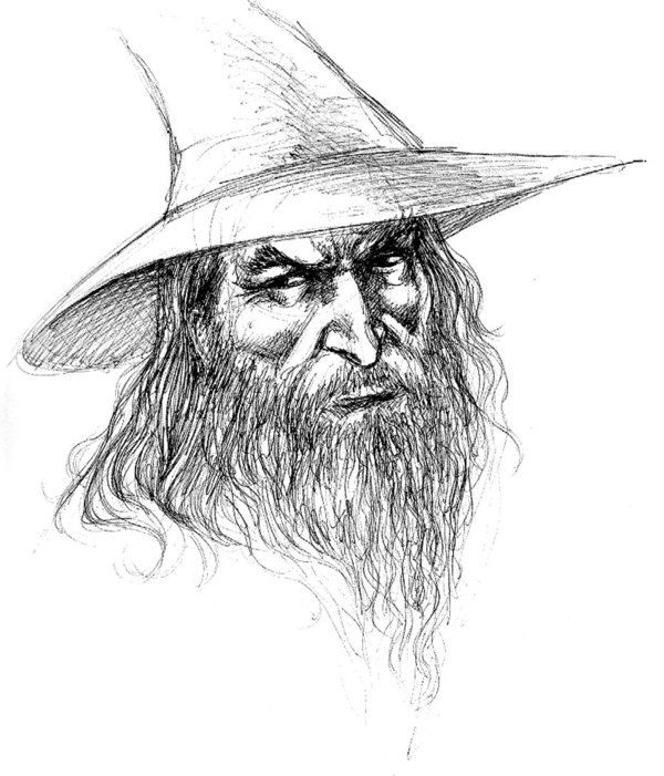 Gandalf Drawing at GetDrawings | Free download