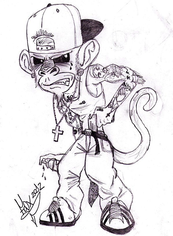 Gangsta Girl Drawing at GetDrawings Free download