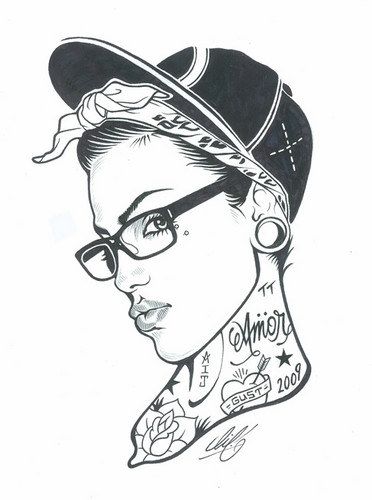 Gangsta Girl Drawing at GetDrawings | Free download