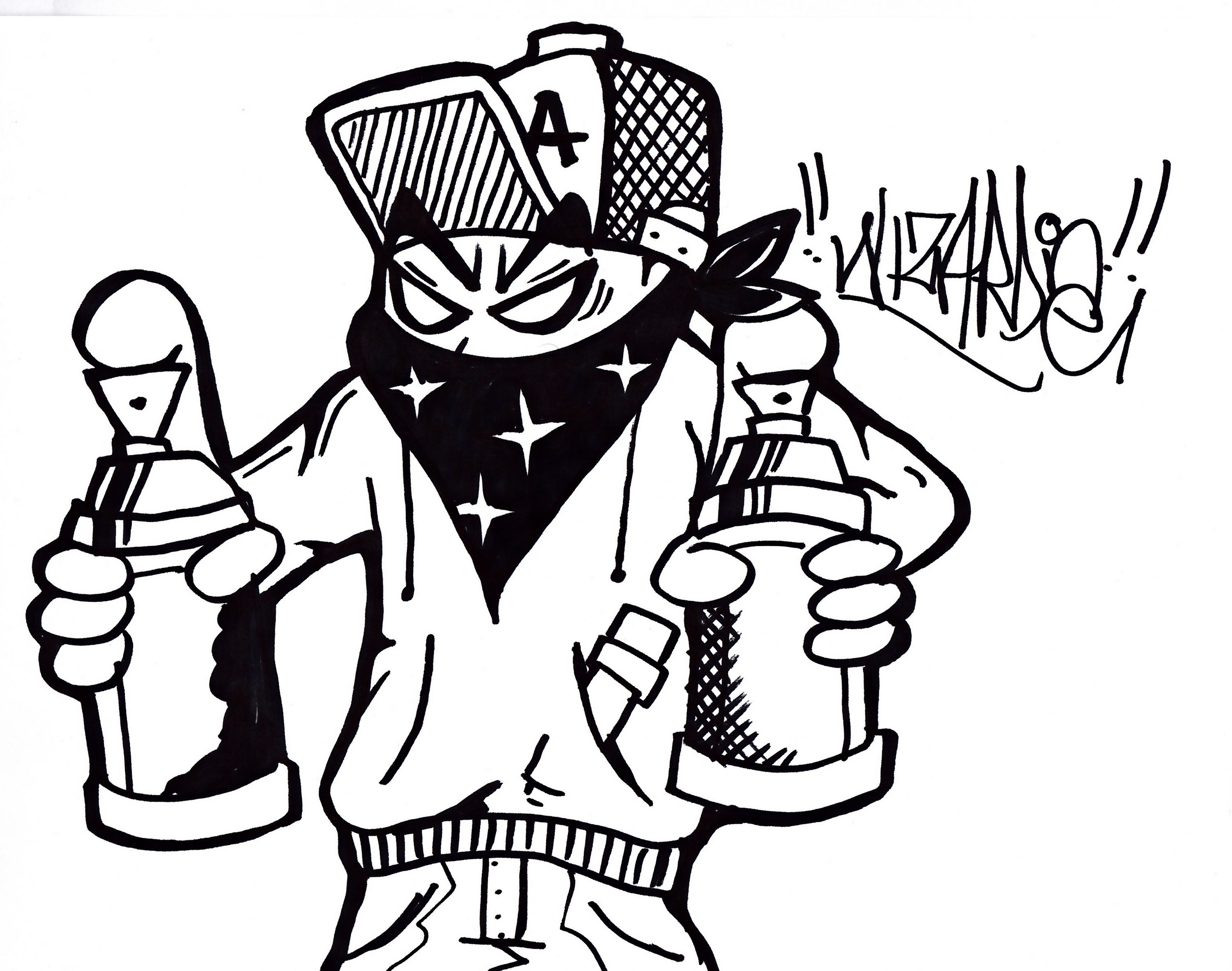 Gangster Cool Coloring Pages For Boys