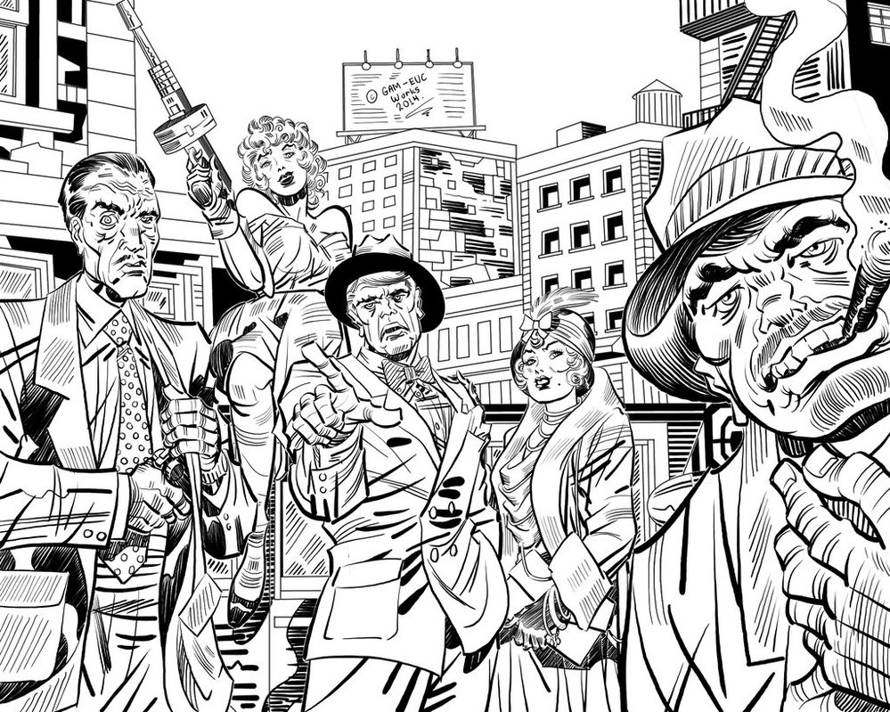 Gangsters Drawing at GetDrawings Free download.