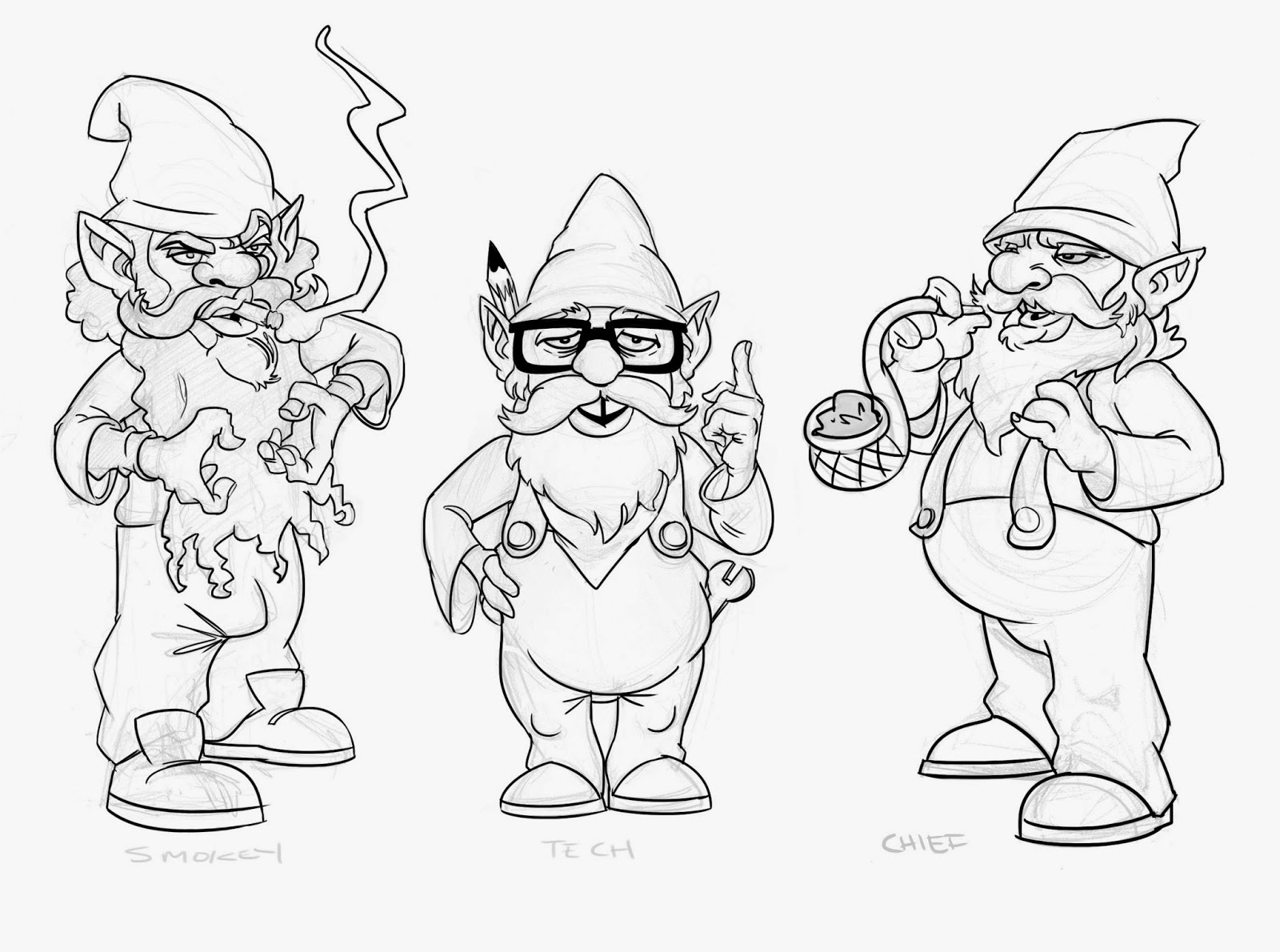 Garden Gnome Drawing at GetDrawings Free download