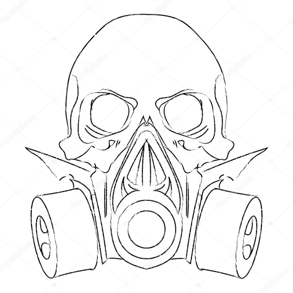 tattoo sleeve skull gas mask