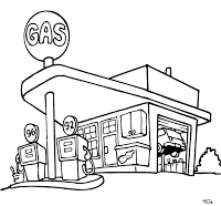 Gas Station Drawing at GetDrawings | Free download