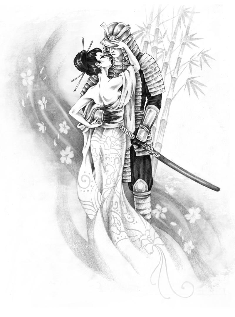 Geisha Warrior Drawing at GetDrawings Free download