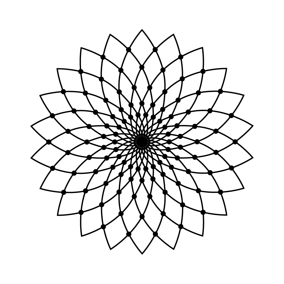 Geometric Flower Drawing at GetDrawings Free download