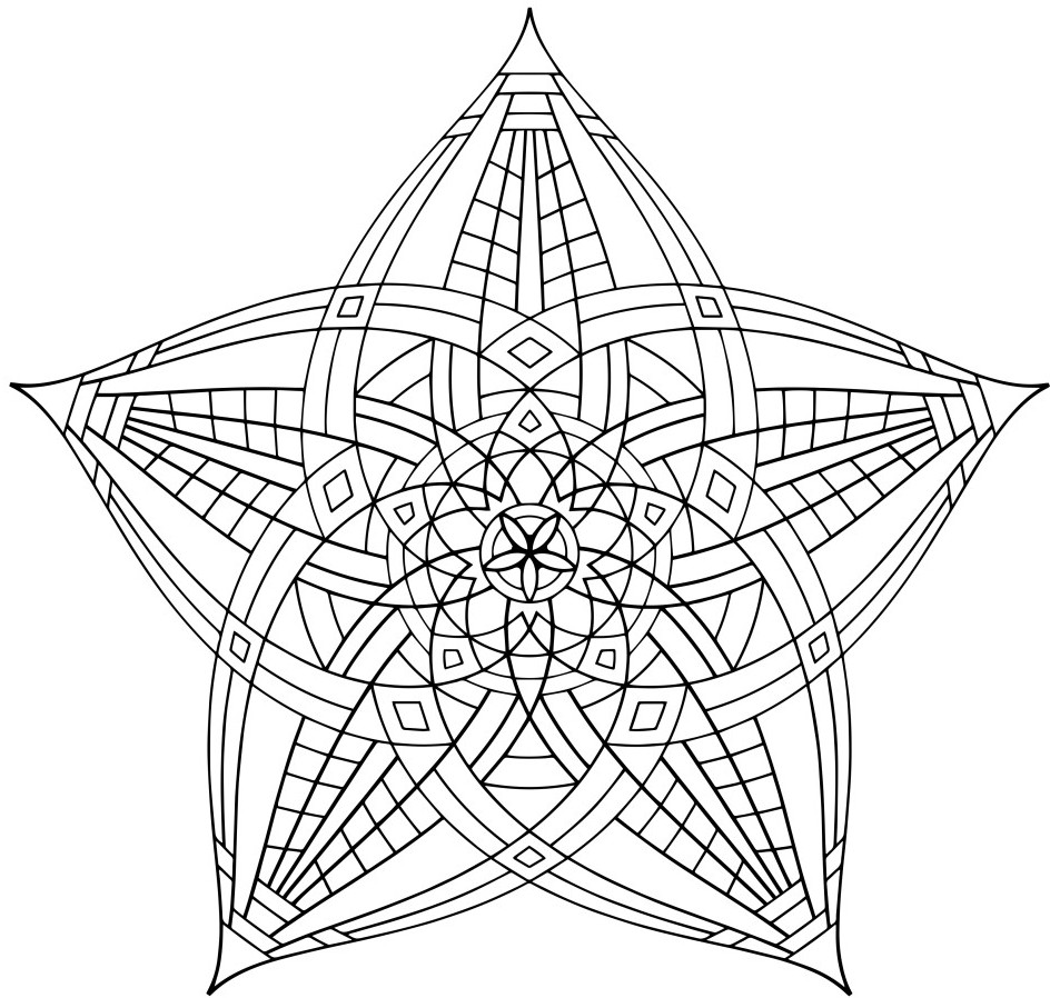 flower geometric drawing