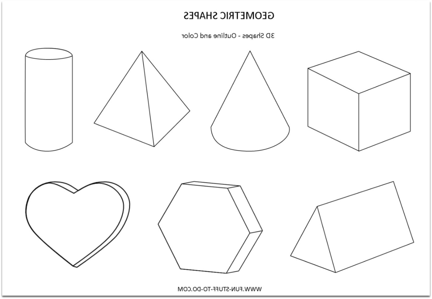 geometrical shapes drawing easy