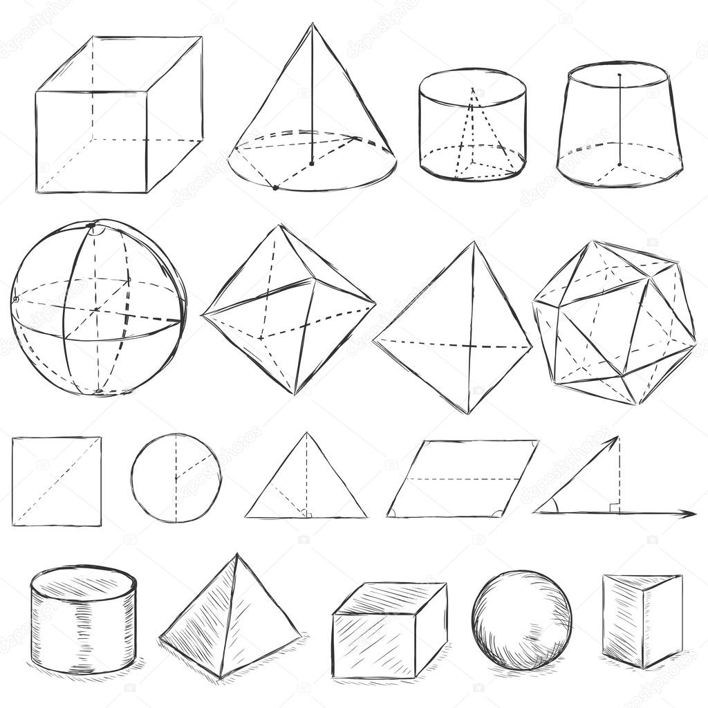 geometrical shapes drawing