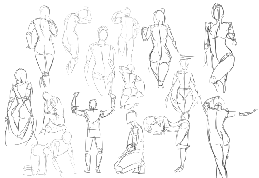 Easy Gesture Drawing at PaintingValley.com | Explore collection of Easy