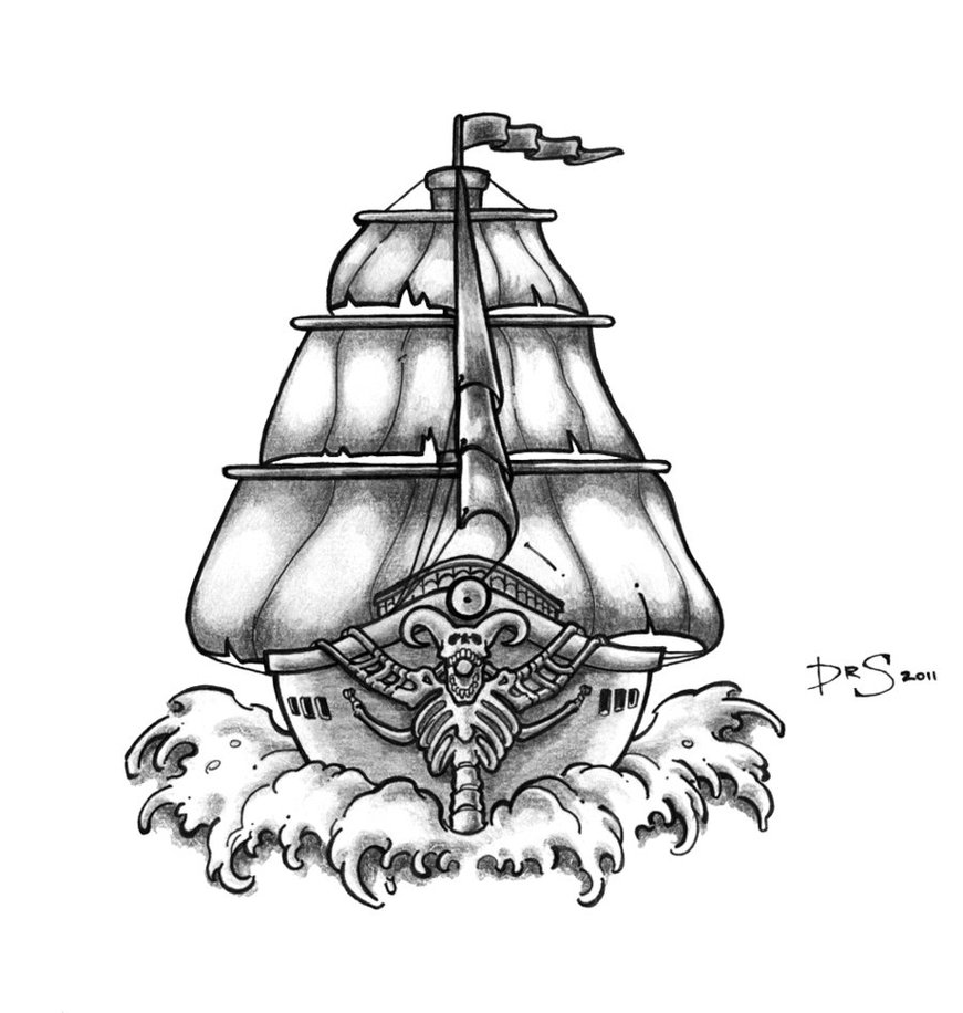 Ghost Ship Drawing at GetDrawings | Free download