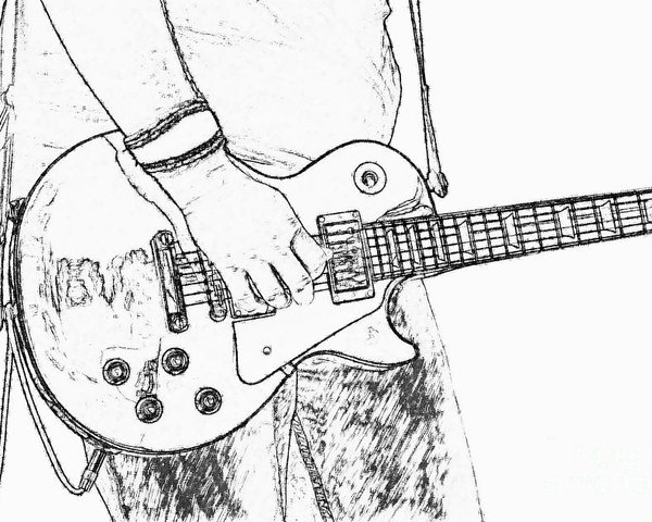 Gibson Les Paul Drawing At Getdrawings Free Download