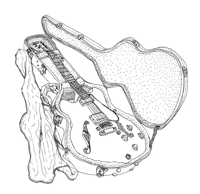 Gibson Les Paul Drawing at GetDrawings | Free download