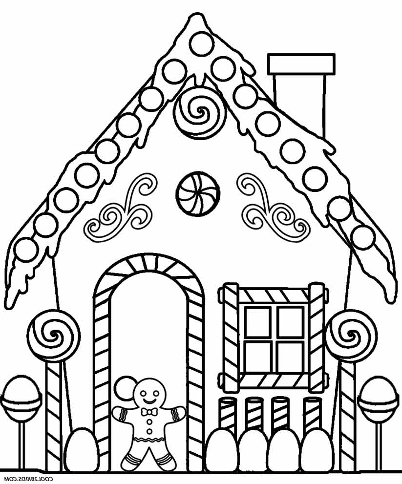 Gingerbread House Drawing at GetDrawingscom Free for