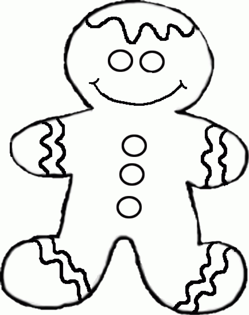 Gingerbread Man Line Drawing At GetDrawings Free Download