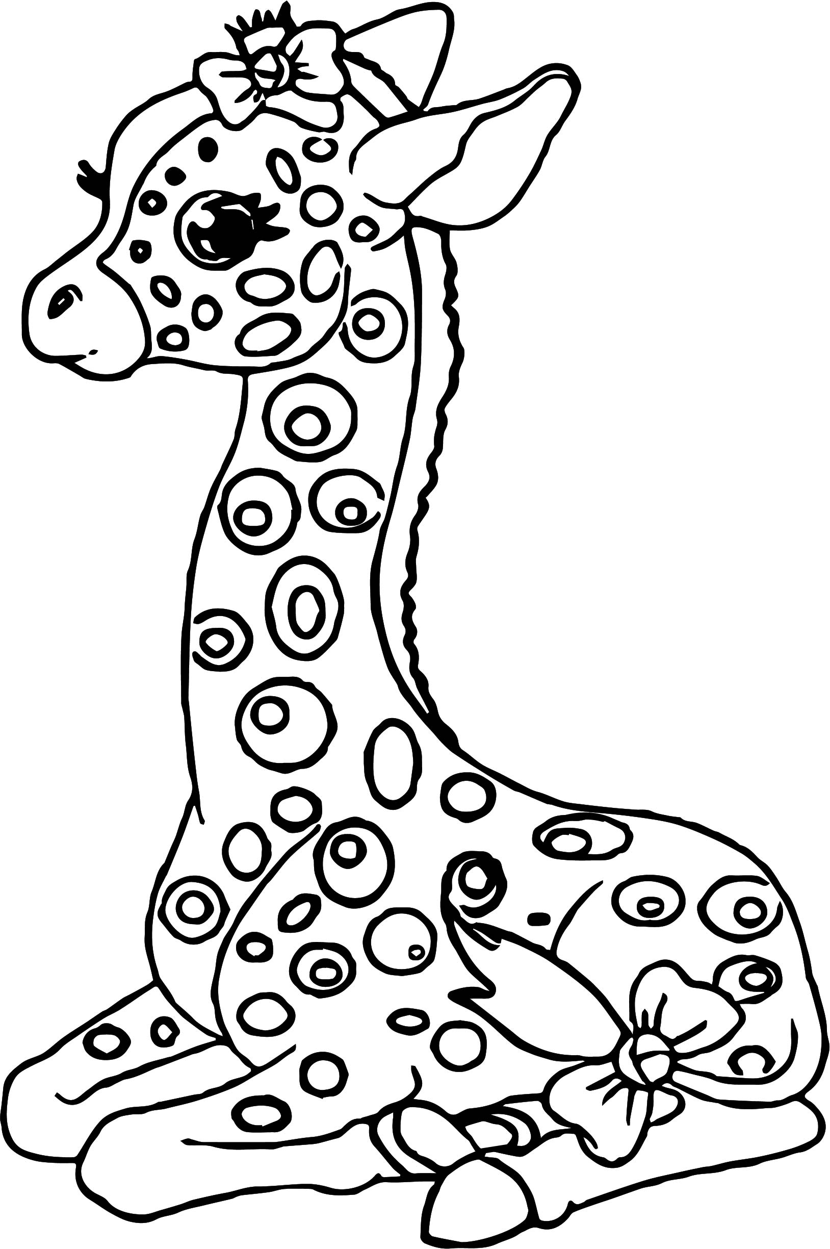 Printable Giraffe Coloring Pages