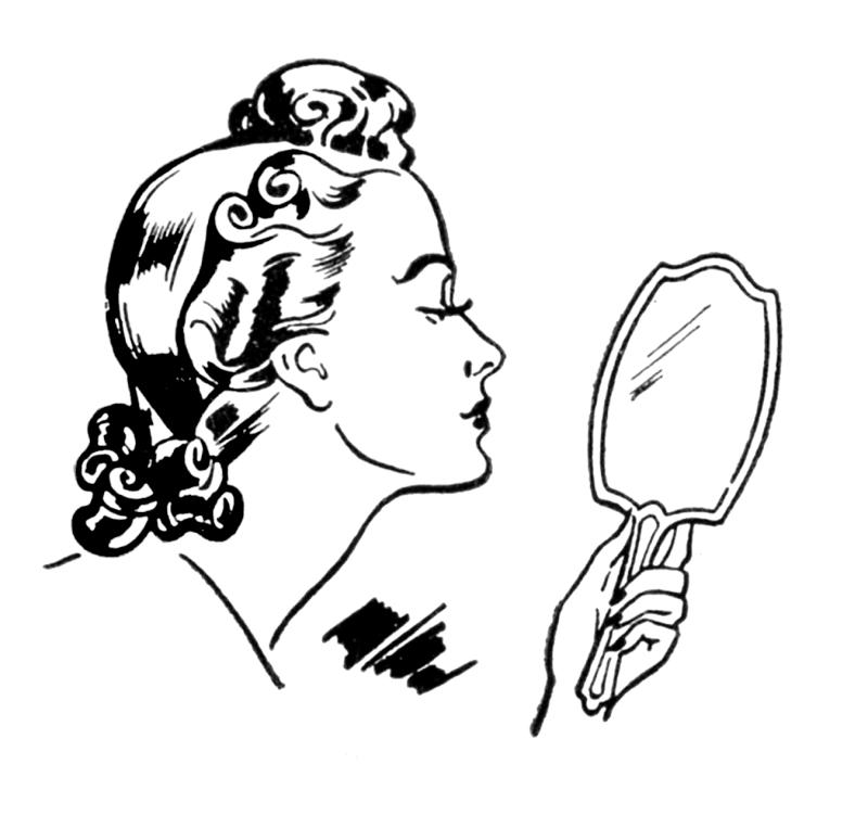 Girl Looking In Mirror Drawing at GetDrawings Free download